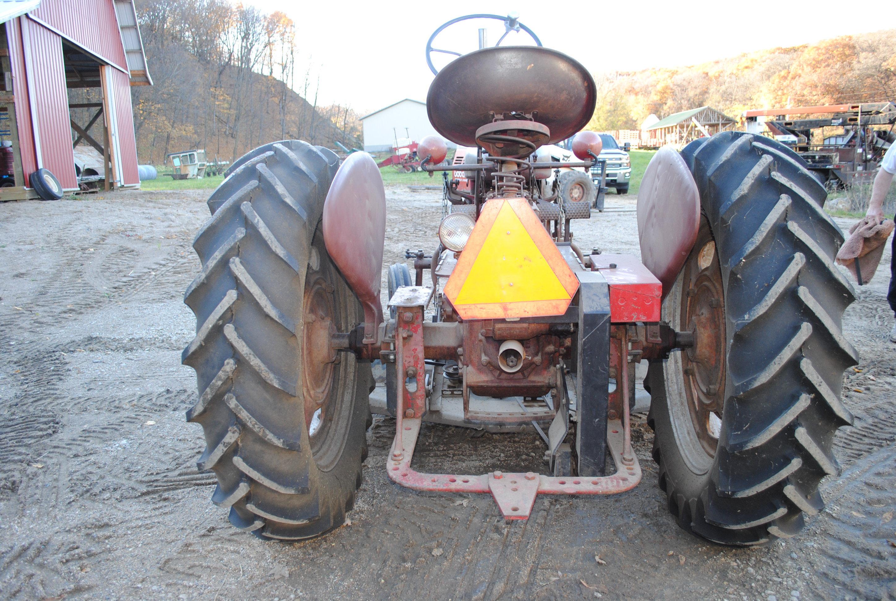 Farmall Super "C" with Artsway 72" belly mower, wide front, new rubber all around, wheel weights,