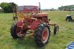 Farmall 1941 Model "A" (not running), wide front, Serial no. FAA53321, book in office