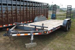 2012 Load Trail 18' trailer with ramps, 7,000# axles