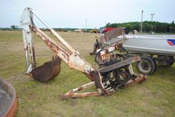 Henry model 120 backhoe, 3-pt, tractor hyd, 4 lever;