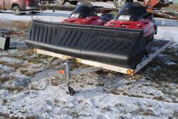 2001 Triton LT snowmobile trailer with tilt bed, salt shield, 10'x8'6", sled locks, permanent licens