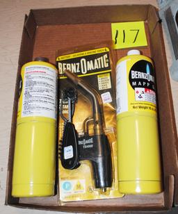 Bernz O Matic Trigger Start Torch with 2 Tanks