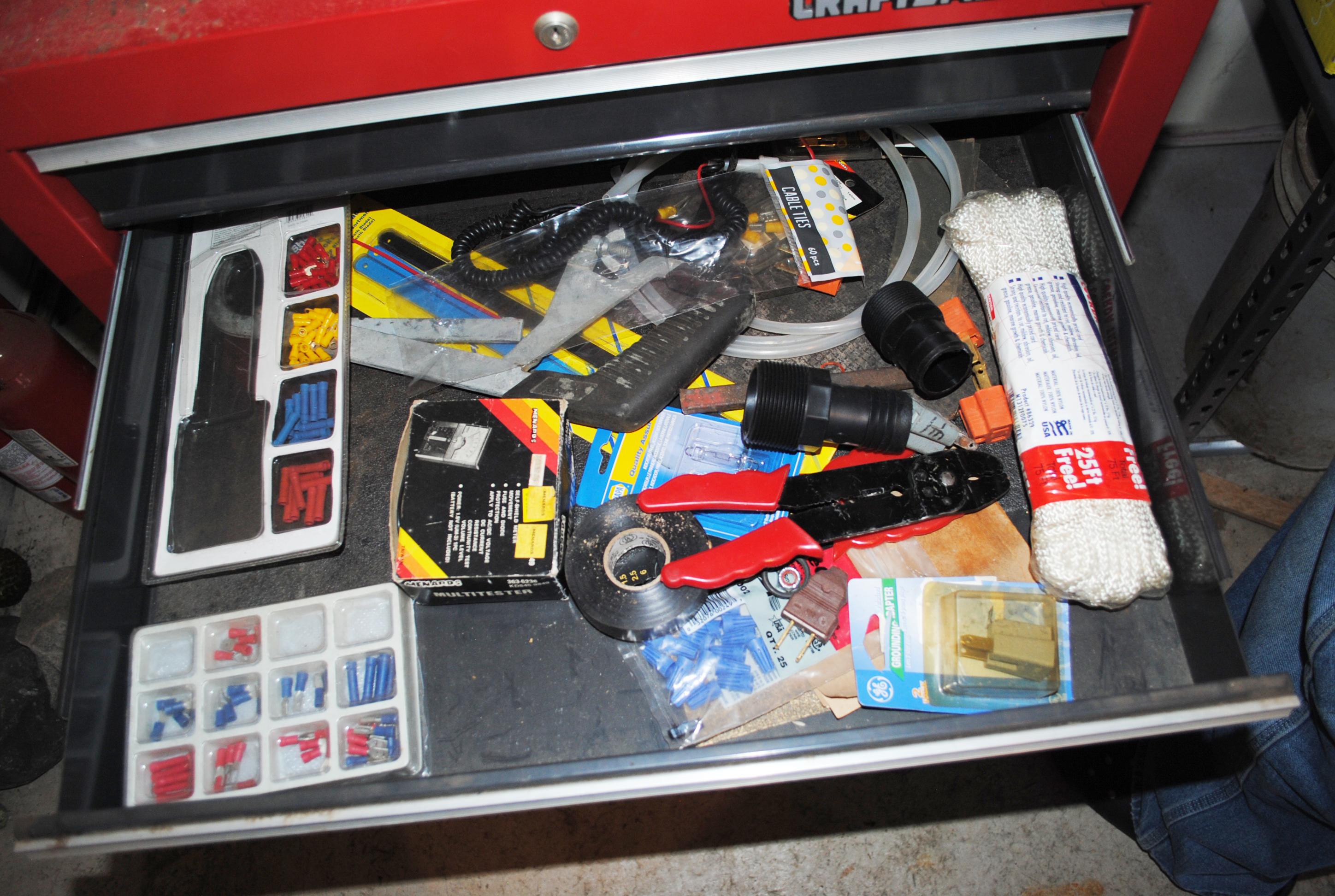 Craftsman 2-Piece Stackable Toolbox with Sockets, wrenches, screwdrivers, hammers,  (Top is 26" wide