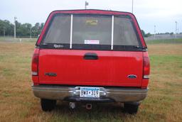 1998 Ford F-150 XL 4x4, extended cab, long box, 4.6, V8, automatic, topper, local, one-owner truck.