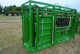 RealTuff Squeeze Chute, double door, bi-fold/slick door, spring loaded headgate