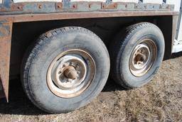 1986 Kiefer Gooseneck Livestock Trailer, 18' long on the floor, 7' wide, 6-1/2' tall, galvanized sid