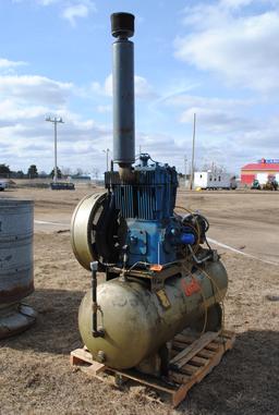 Quin Air Compressors 3-phase, 15 HP Quincy Model 390 compressor, works, replaced by newer machine