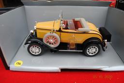 Casey Jones caboose, Ford car, 55 Buick Century, foreing toy truck, Steam Roadster, 49 Buick convert