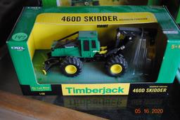 Ertl 1/64 forage harvester with wagons NIB, Ertl 1/64 truck tractor with disc & ripper NIB, Ertl 1/5