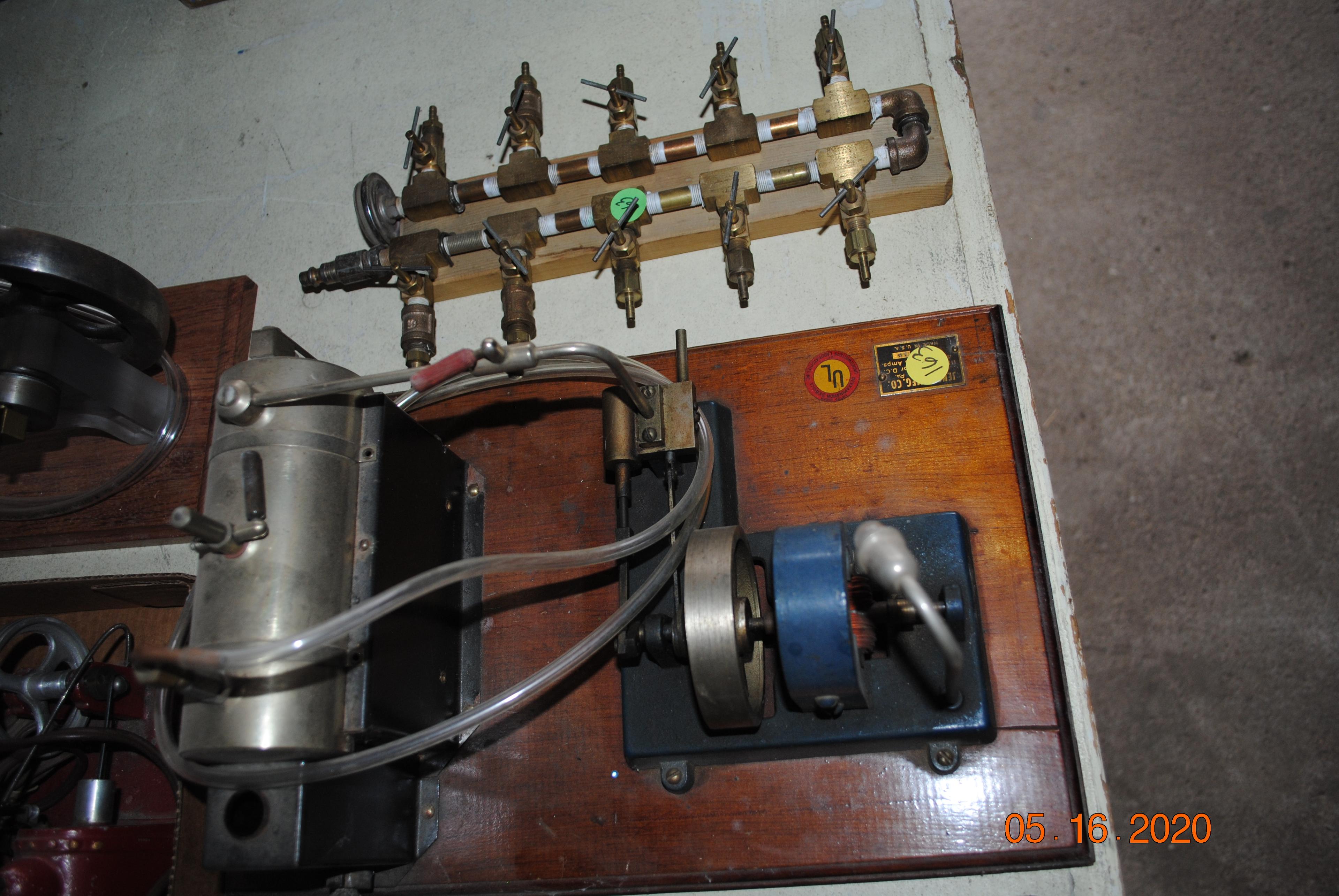 Compressed air steam generator set, owner's son state these were possibly kit sets
