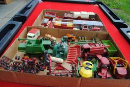 2 Boxes including John Deere Fiatagri, Case, Melroe, Versatile, tractors, combines, implements