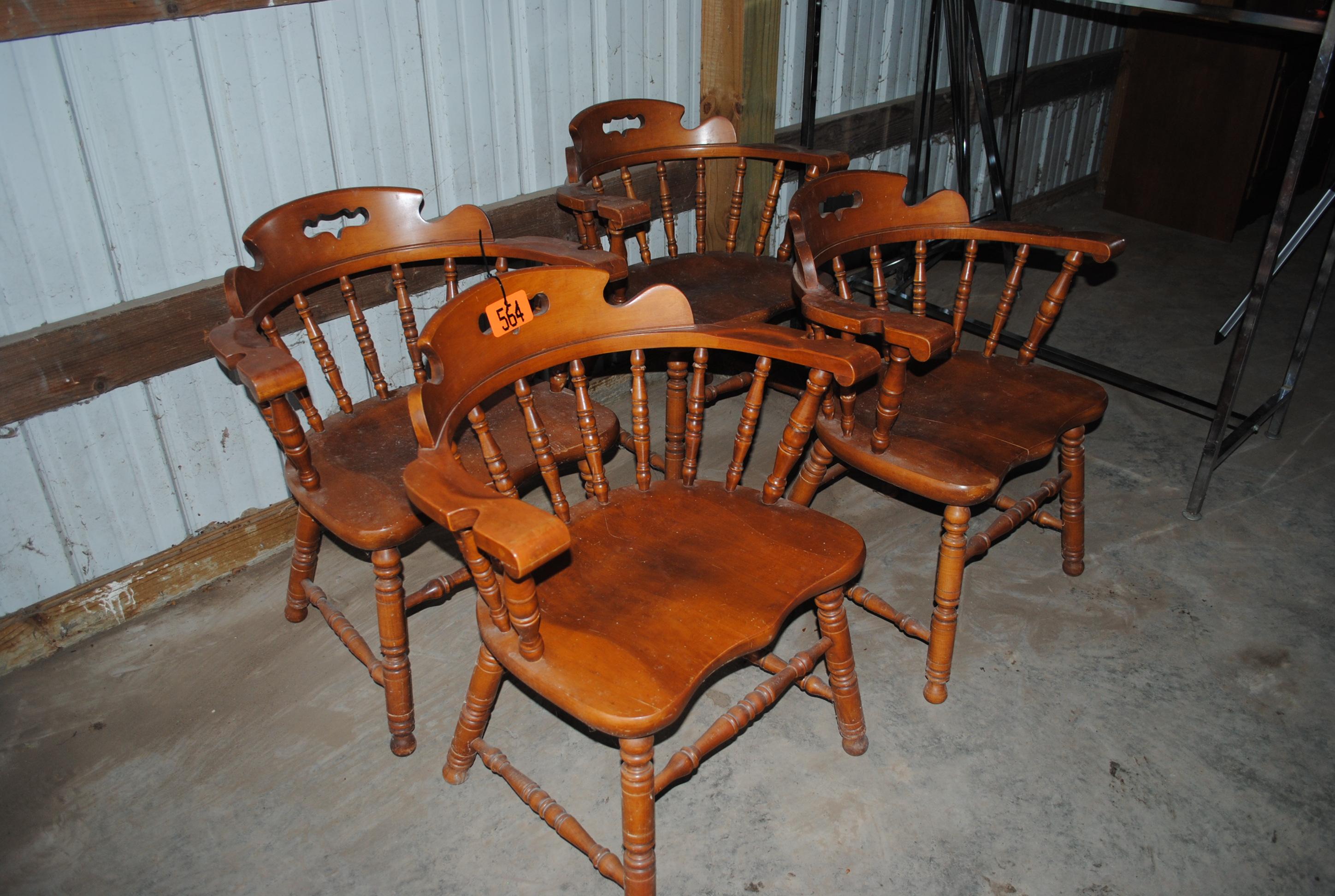 4 Wooden chairs