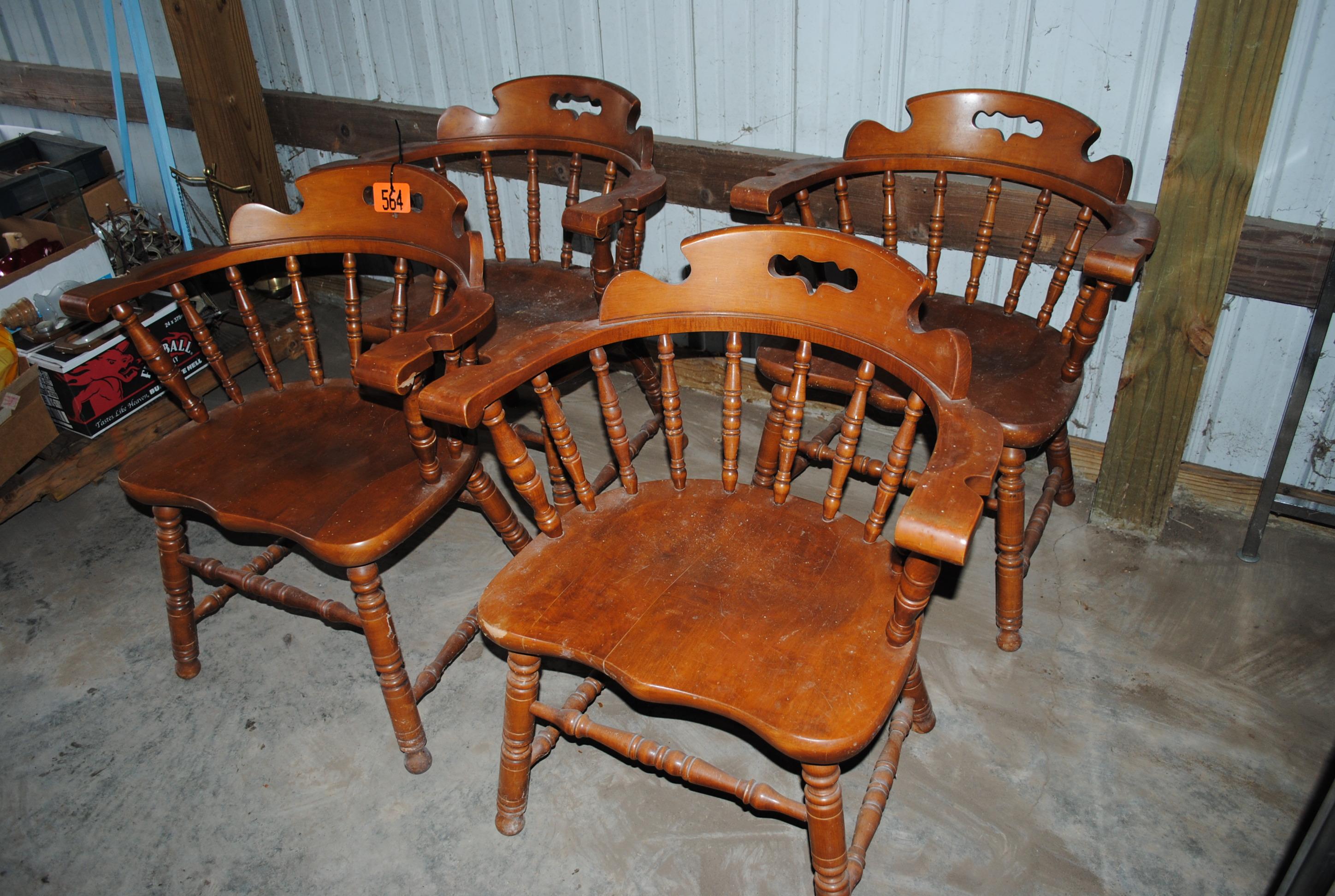 4 Wooden chairs