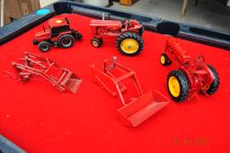 Massey Harris Colt, Massey Harris 44, Case IH 5180, 2 loaders