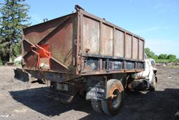 GMC 6000 Single-axle Truck with 13' steel box, hoist, air brakes, V8 small block, NO TITLE