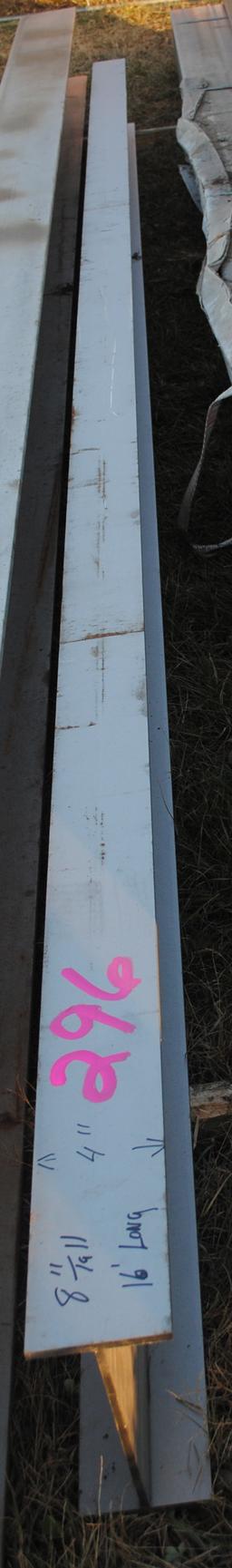 (1) Stainless steel 8' 11/16"x 4" 16' long 3/8" thick I-beam