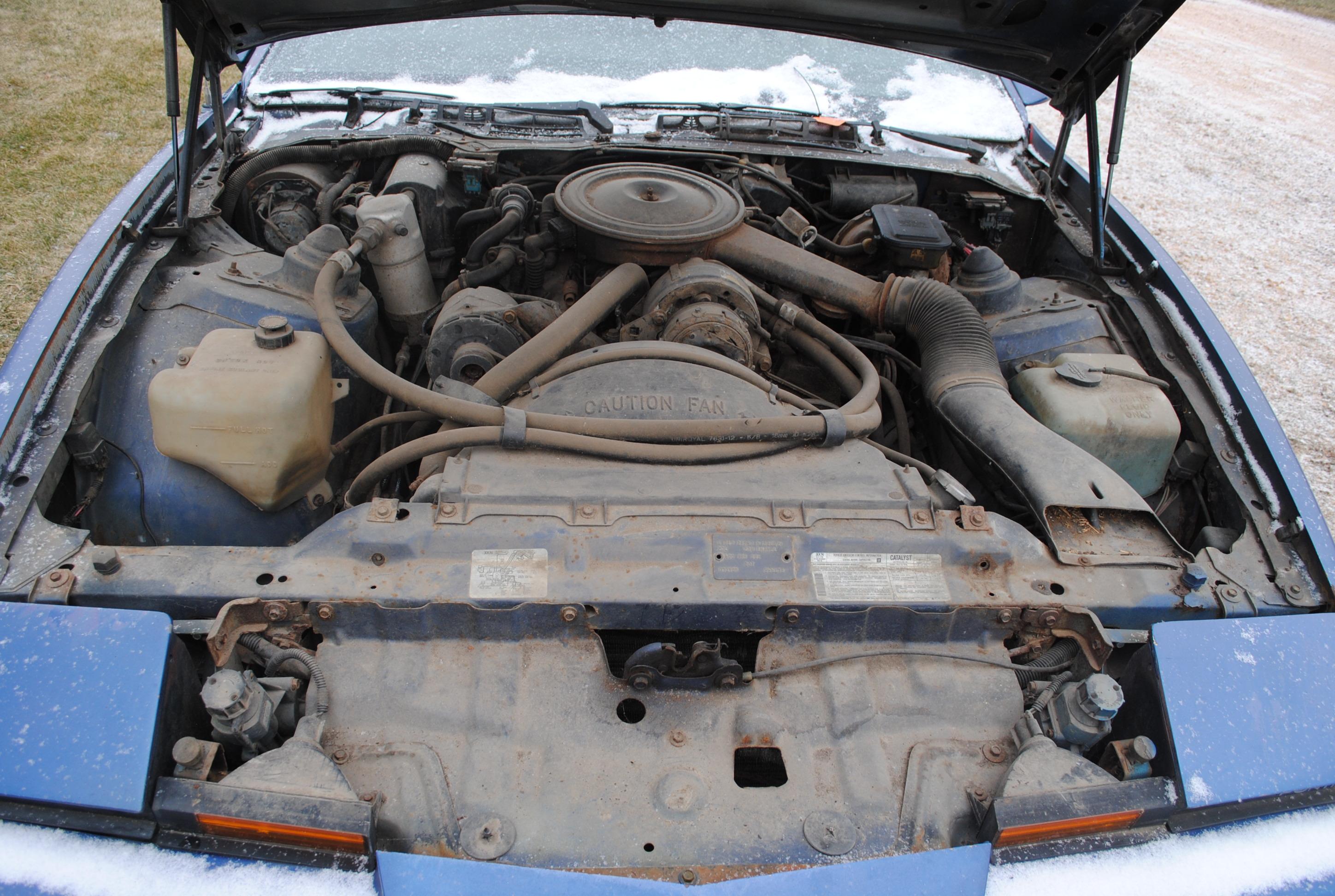 1984 Pontiac Firebird, project car, needs engine, engine is stuck, wiring harness is ba under the ho