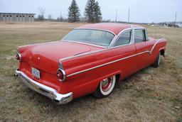 1955 Ford Crown Victoria, 2-door, shaved door handles, 292 V8, 3-on-the-tree, 3 two barrel carb, car
