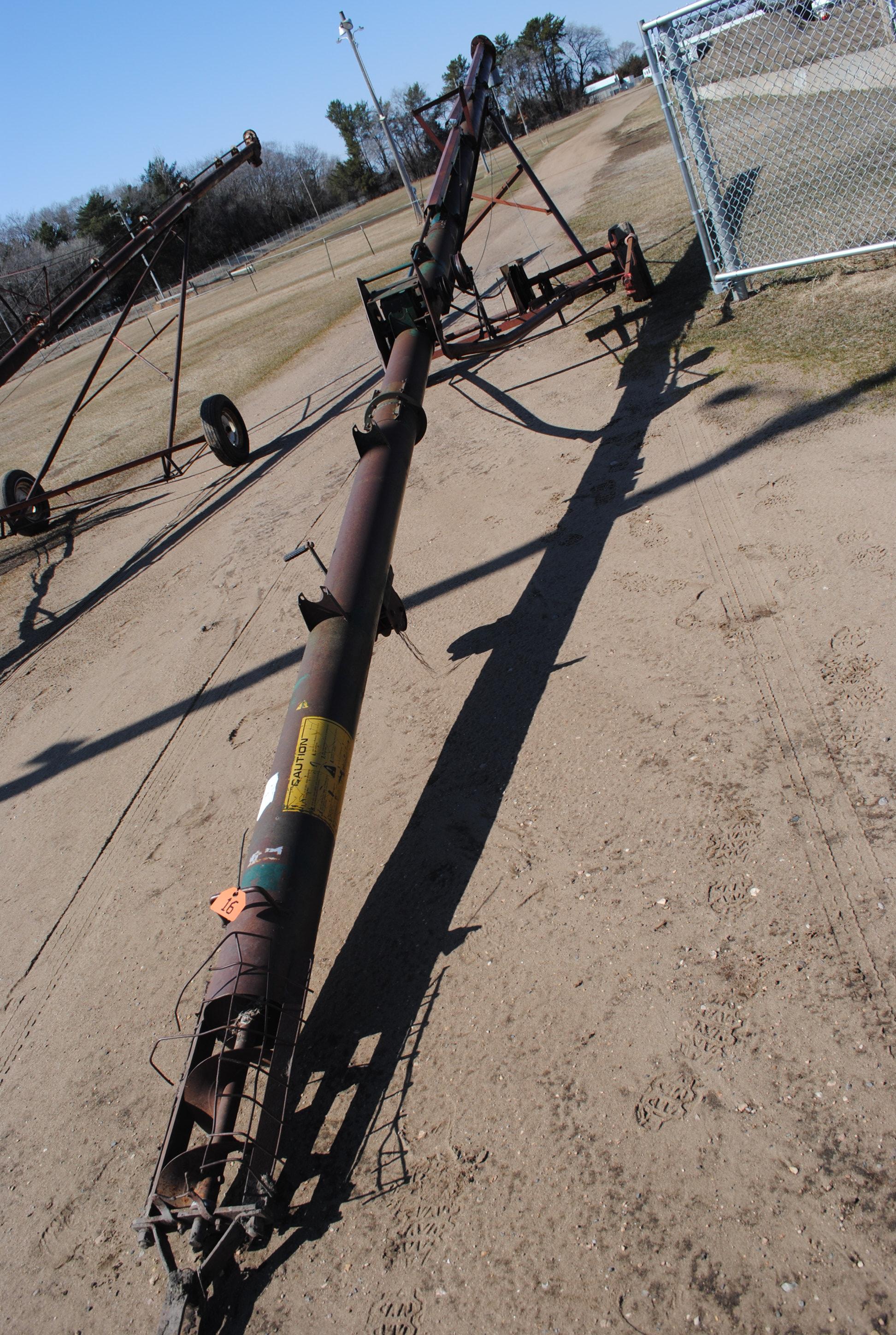 Westgo 8"x50' approximate auger, needs new belt & cable