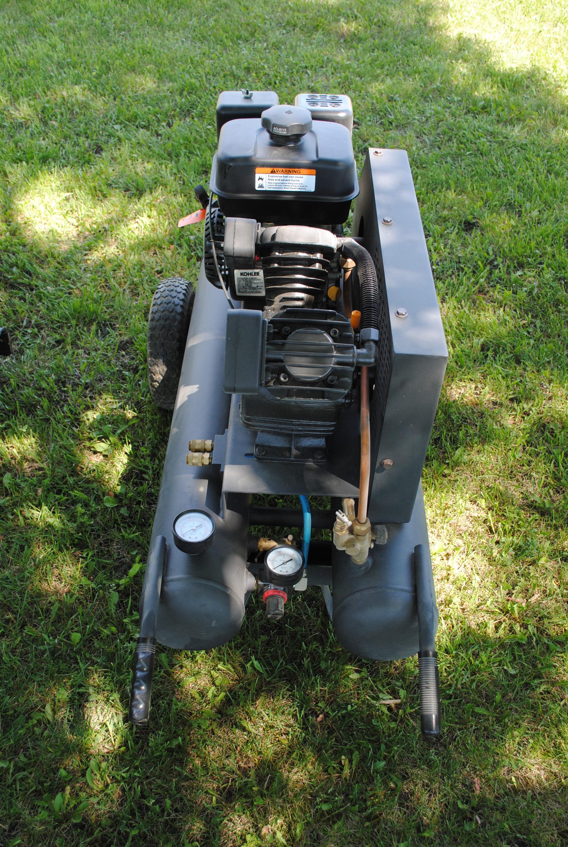 Kohler Courage 6.5HP 196 cc Gas Air Compressor, new, does not have oil or gas in yet