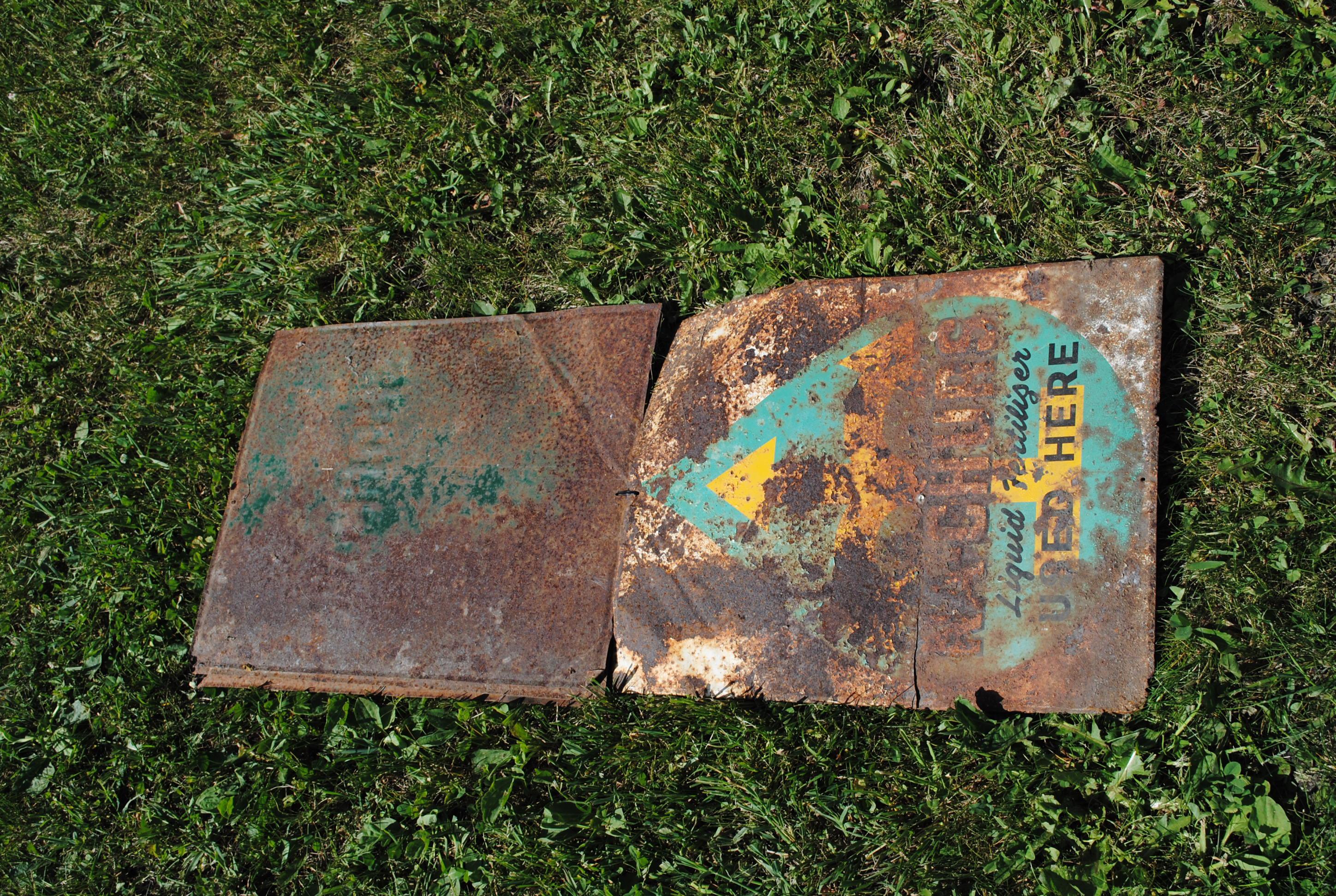 (4) "NA-CHURS" signs from Farmfest 1972