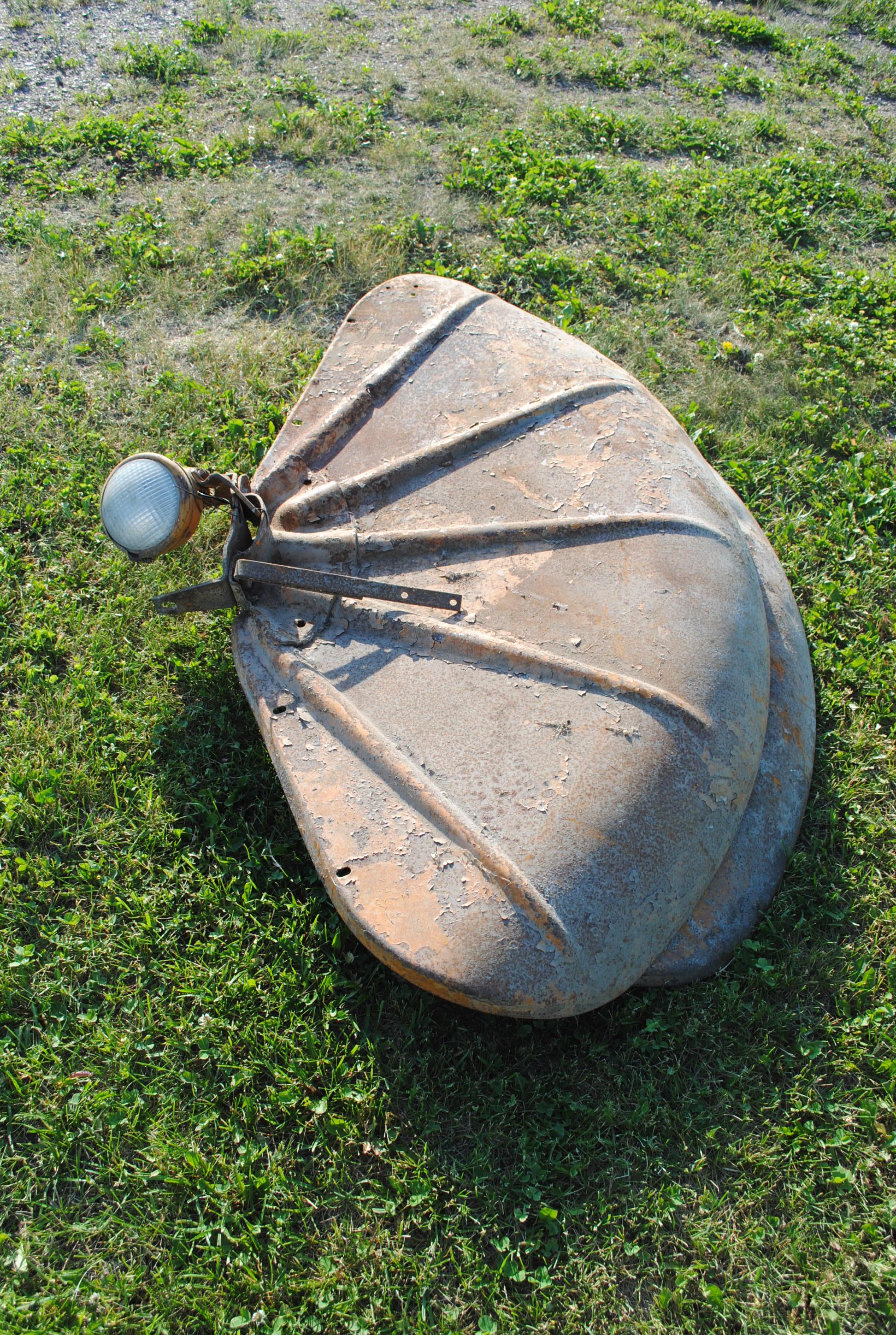 Pair of Clam Shell Fenders off of Minneapolis Moline 'U', with light