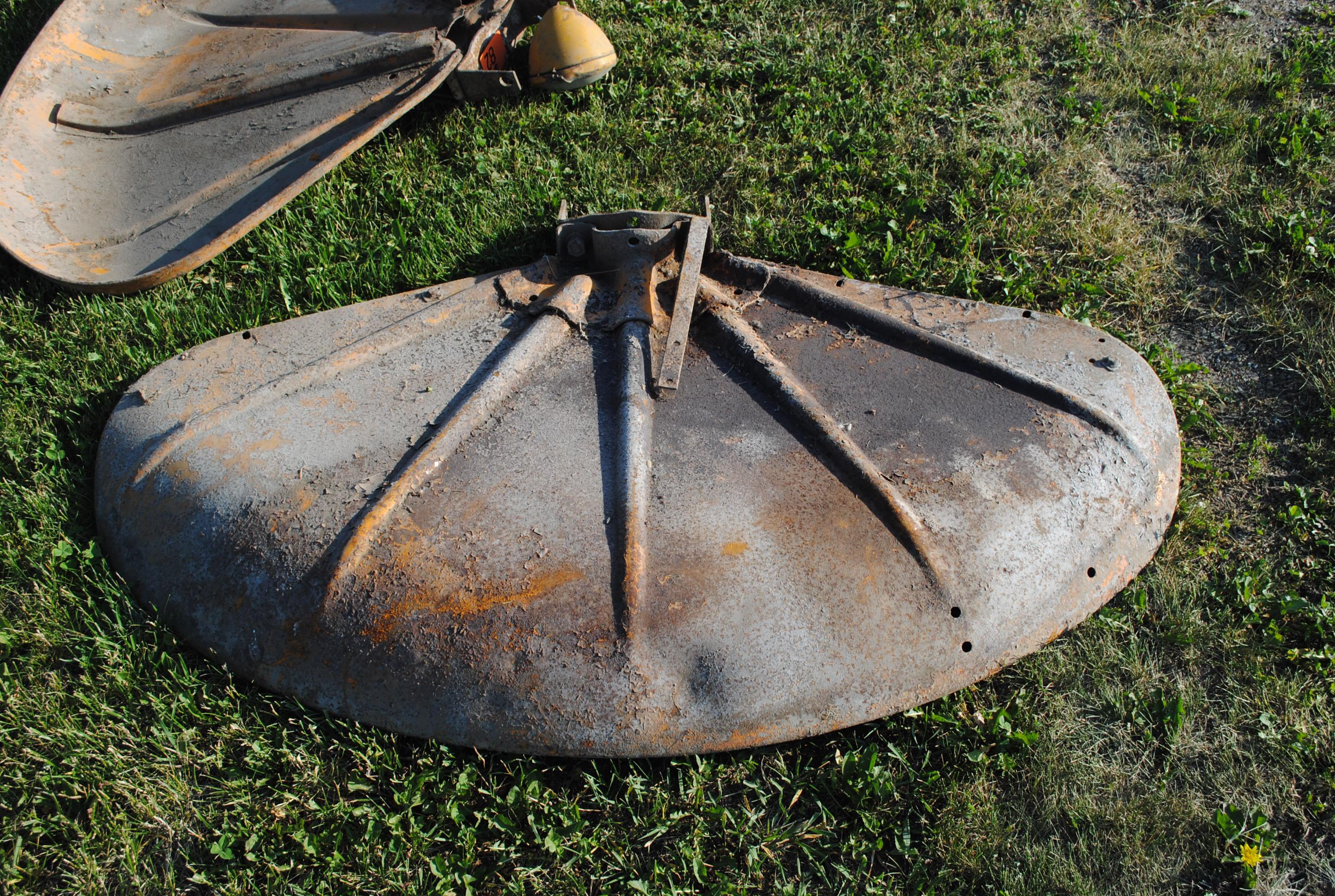 Pair of Clam Shell Fenders off of Minneapolis Moline 'U', with light