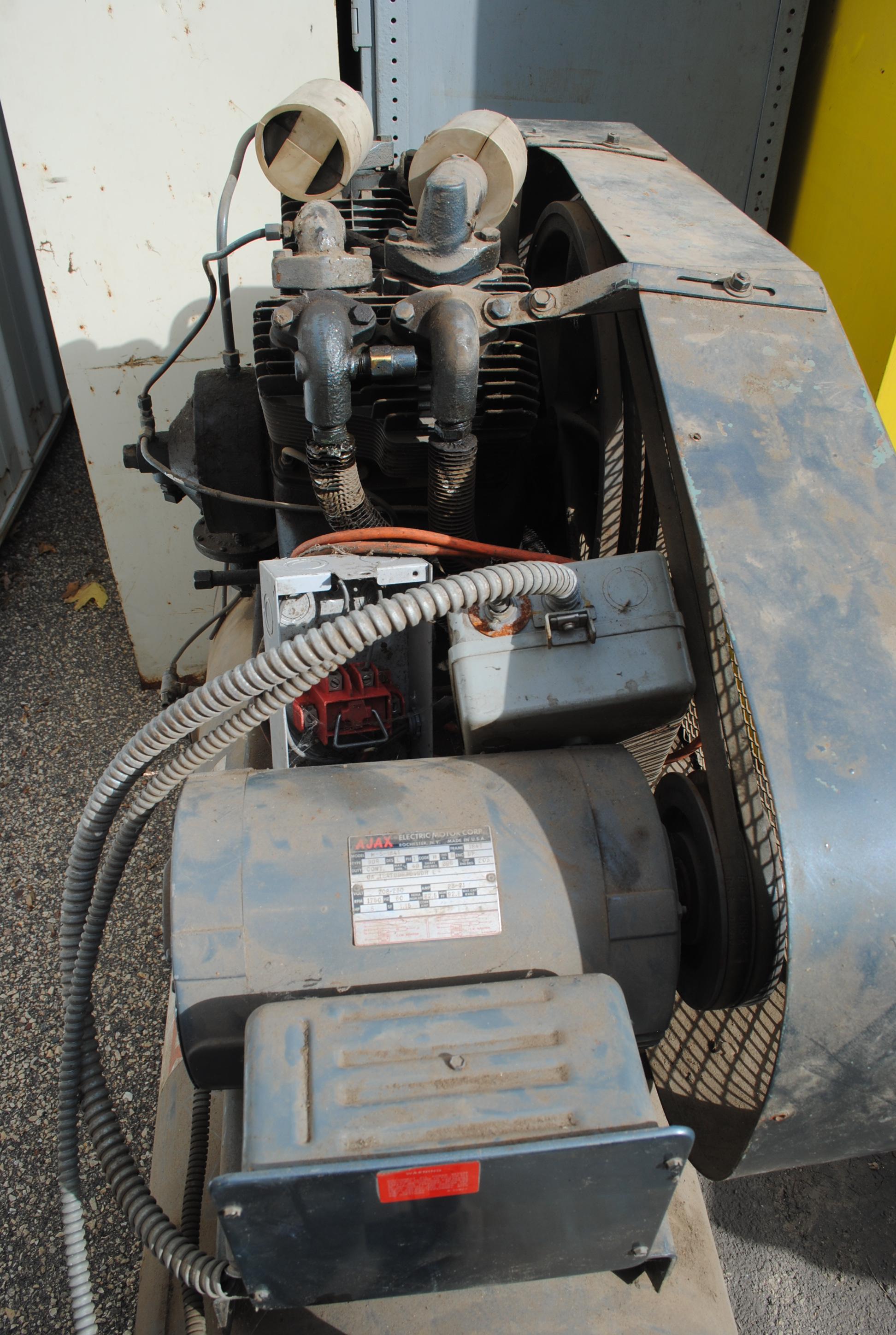 Champion 80+/- Gallon Single Phase 220 Air Compressor, recently being used in shop