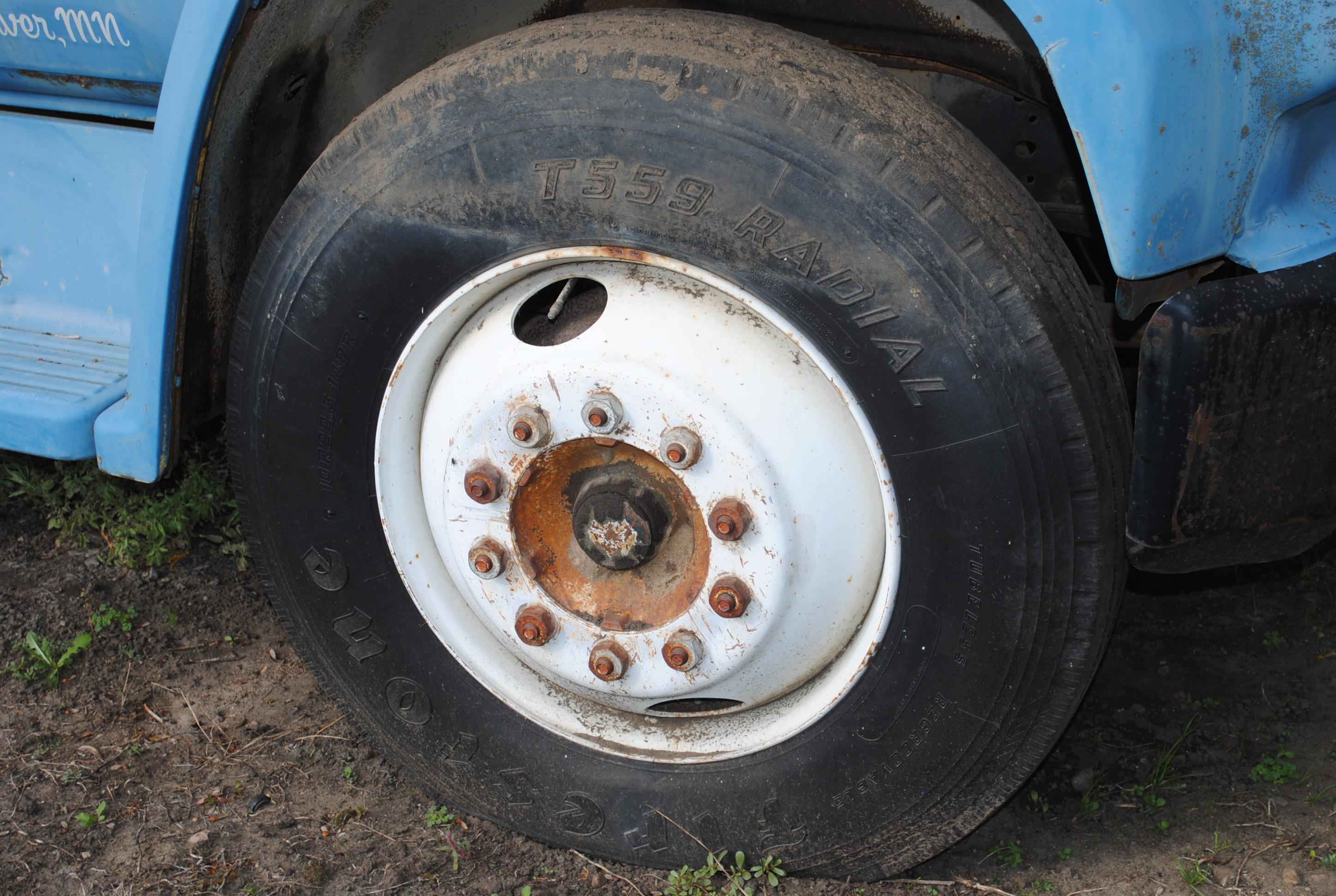 1983? GMC 7000 Box Truck with V8 gas motor, used for storage. Recently had running. Needs tune up an