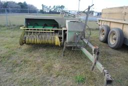 John Deere 336 Square Baler with John Deere Kicker, works, pto in office