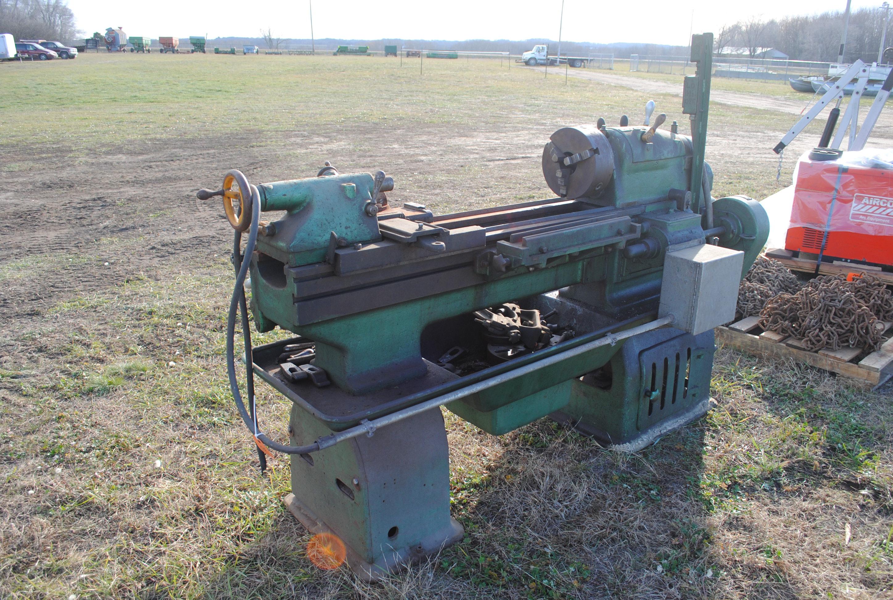 Pratt & Whitney Co. 13" Lathe, Model B, 3-phase, 3-jaw chuck, works