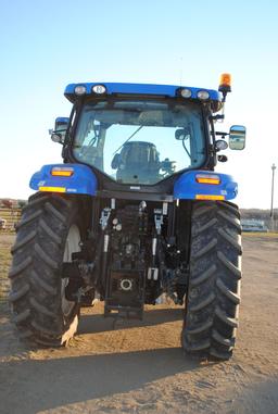 New Holland T6.140 Tractor with 845TL loader, front wheel assist, left hand reverse, 3-point, 1,000