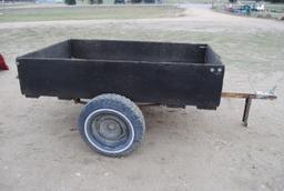 2-Wheel Trailer, 4'x6.5', NO TITLE - farm use only