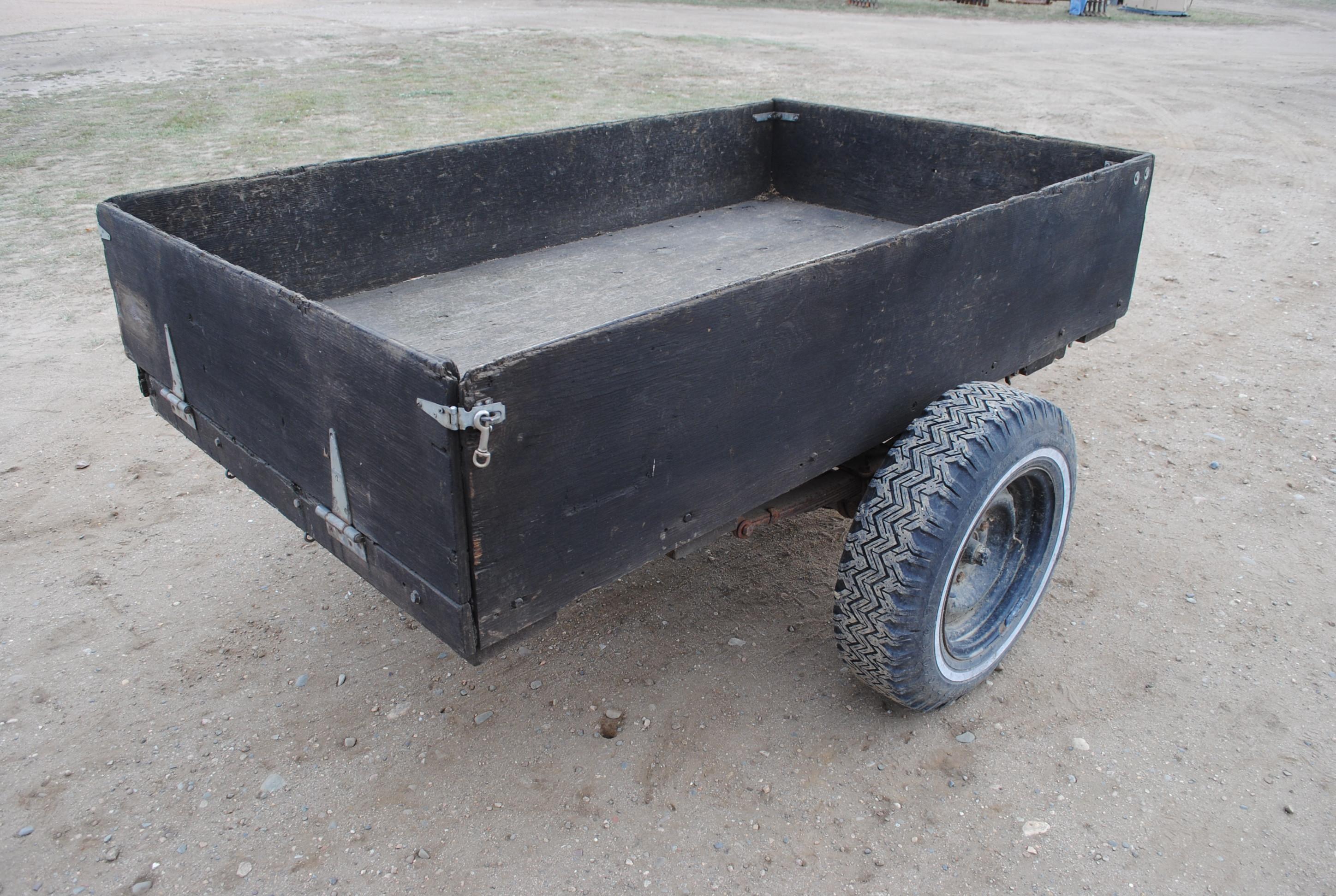 2-Wheel Trailer, 4'x6.5', NO TITLE - farm use only