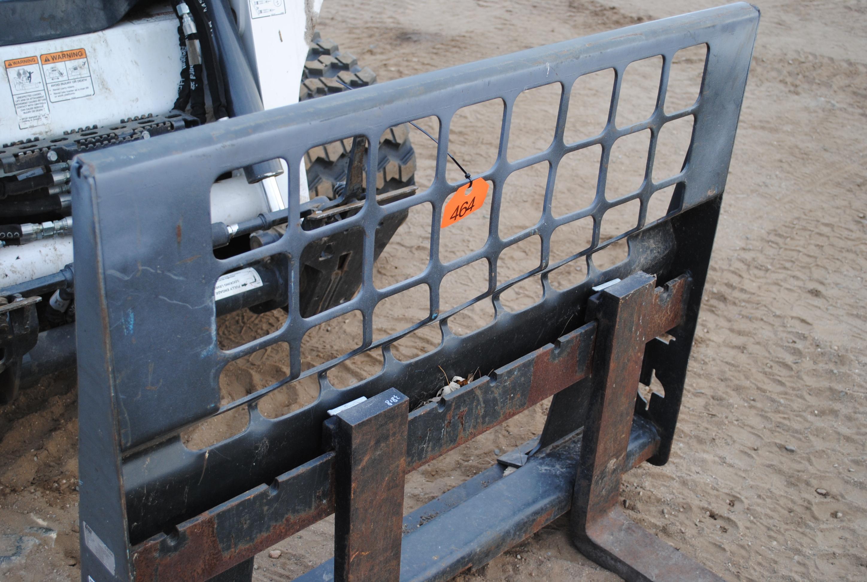 Bobcat brand Pallet Forks, 4' tines, 46" carriage