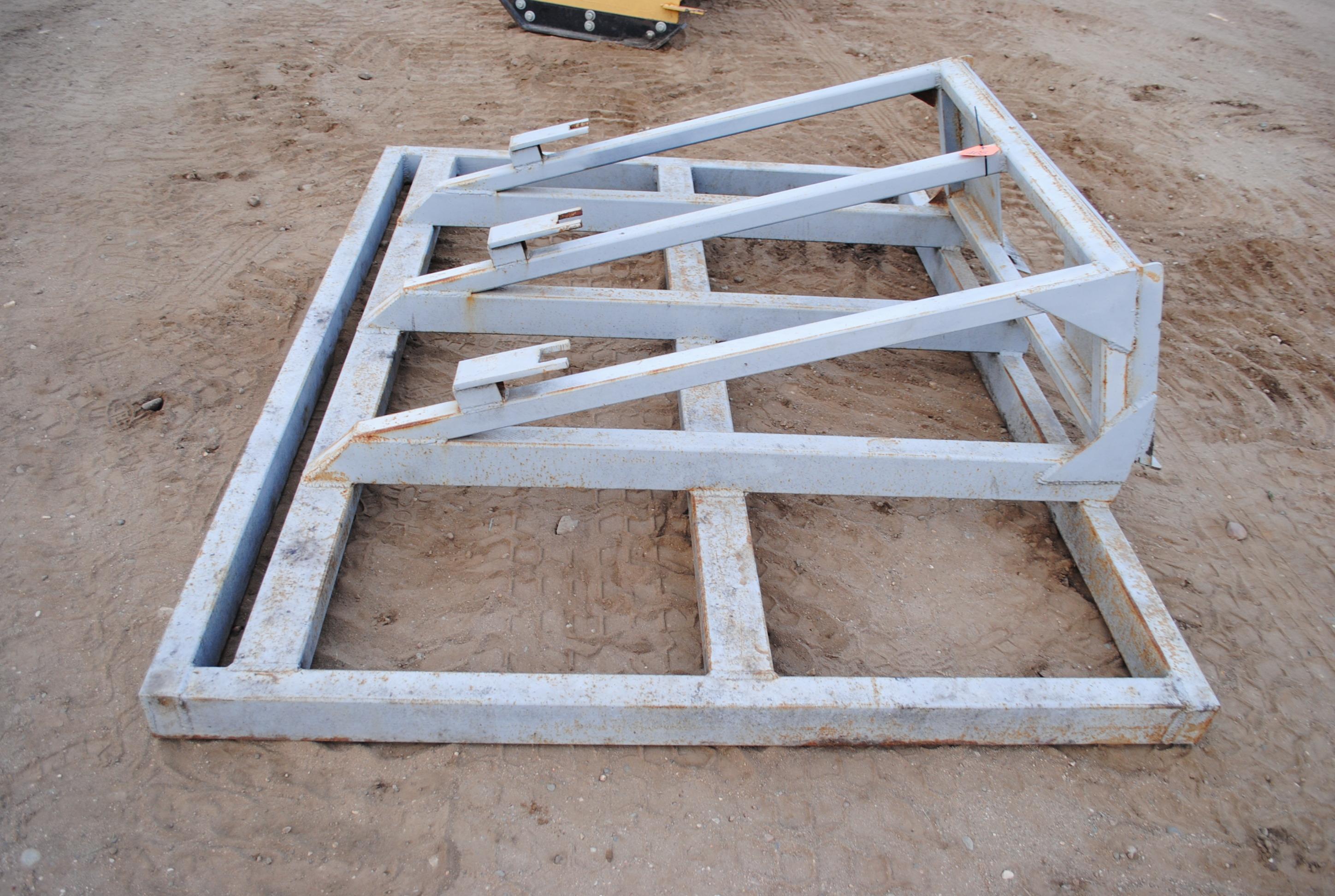 Homemade 84" Land Leveler, no teeth and no cutting edge, universal skid loader mount