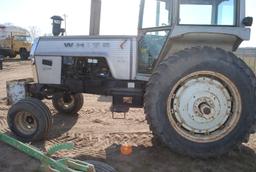 White 2-105 tractor, diesel, 540 pto, 2 hydraulics, rock box, 3-point, new batteries & new fuel filt