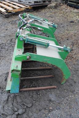 64" Double Grapple Manure Fork, hydraulic