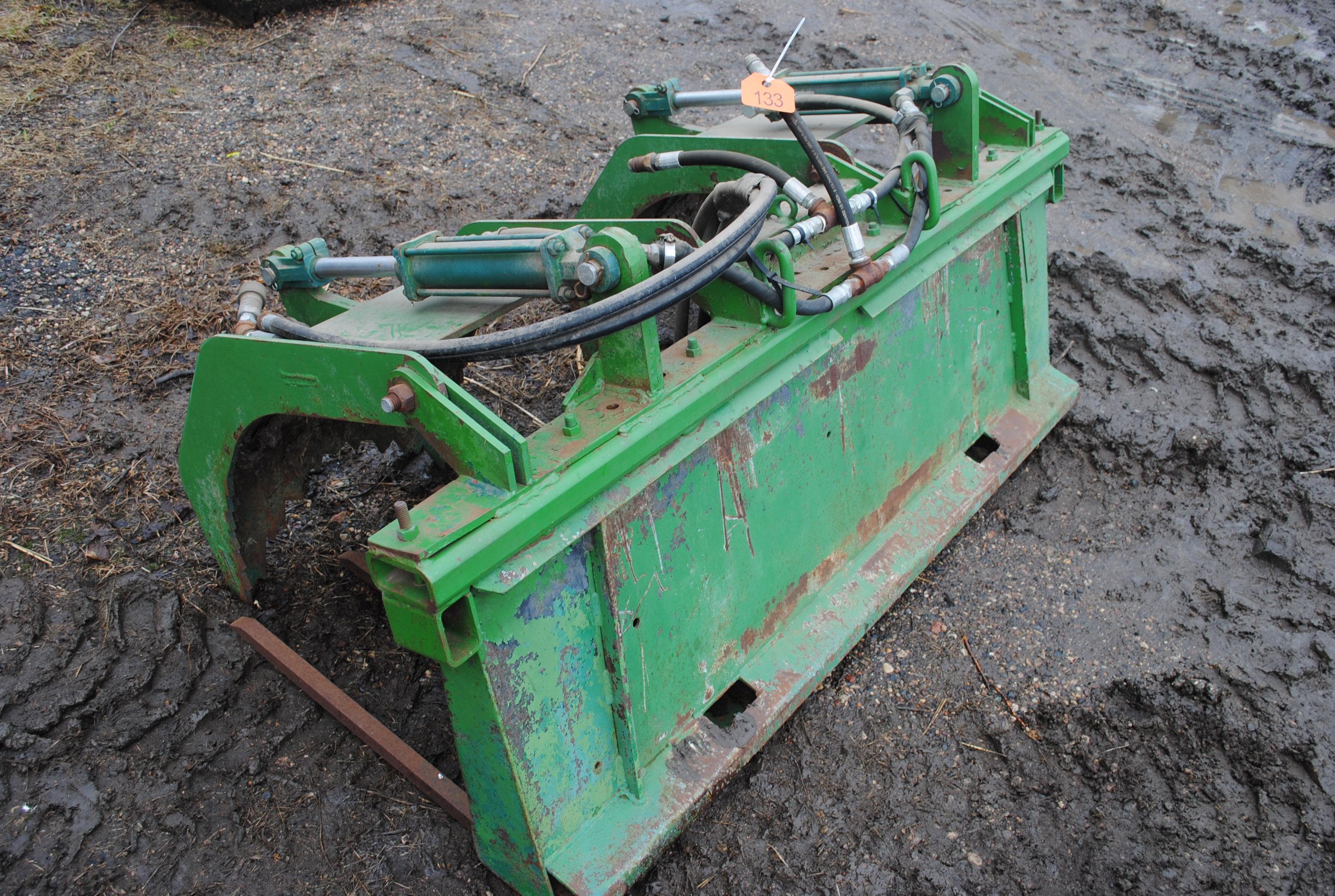 64" Double Grapple Manure Fork, hydraulic