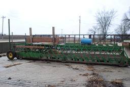 Homemade Feeder Wagon/Portable Feed Bunk measures 25' long by 4' wide by 42" tall