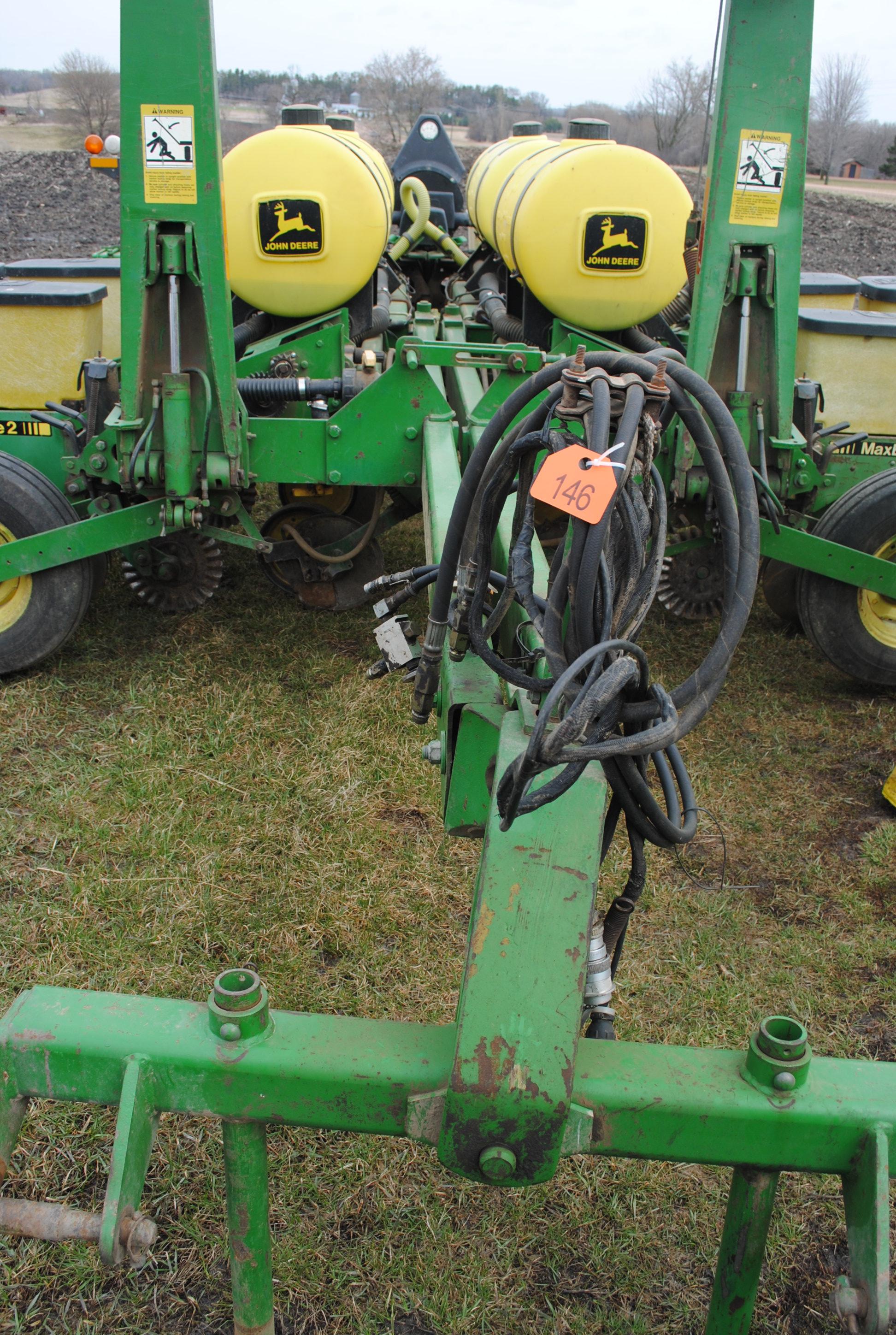 John Deere 7200 MaxEmerge 2 8-Row Hydraulic Front Fold Planter, liquid fertilizer & insecticide boxe