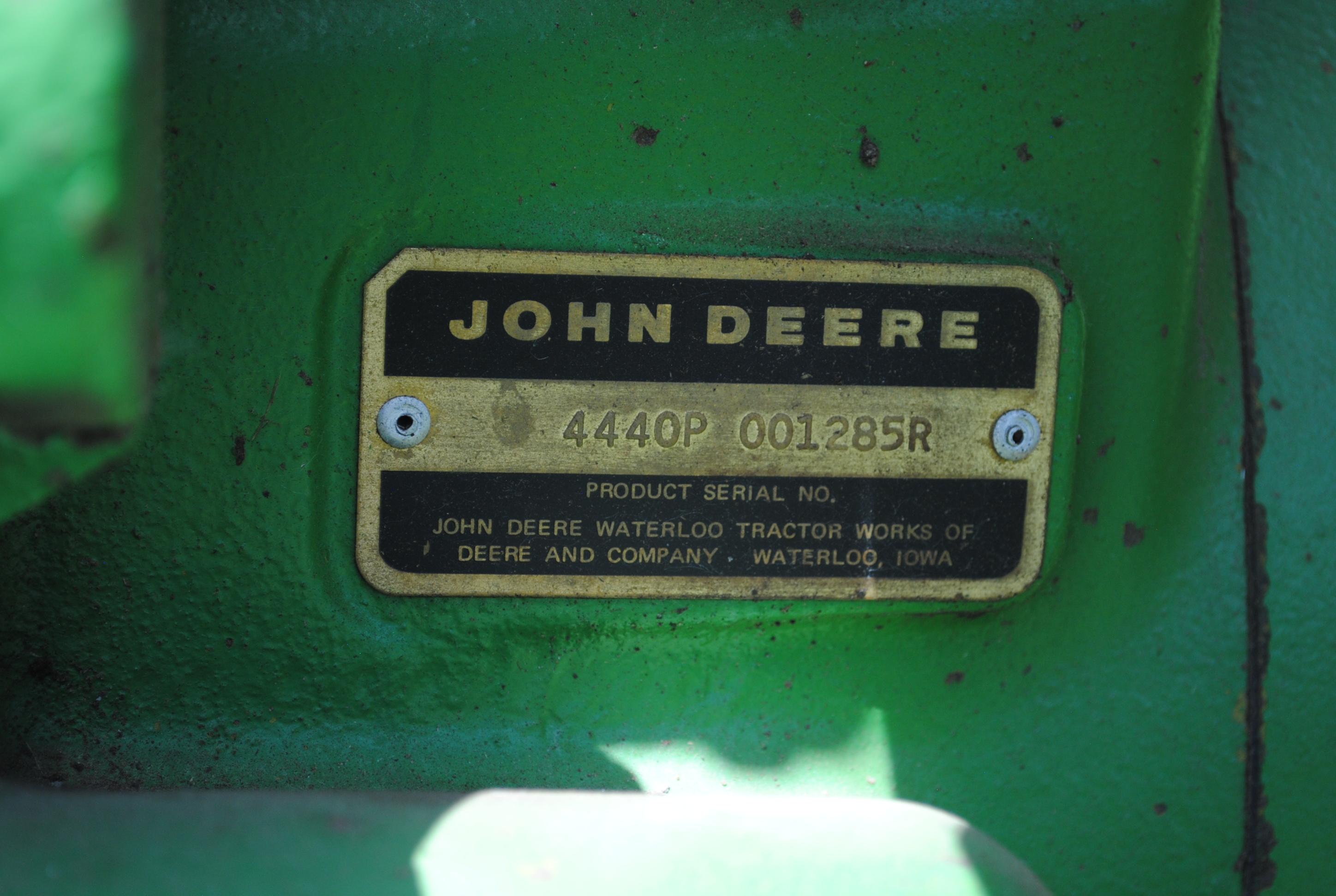 John Deere 4440 Diesel with 8-speed Powershift & 4 reverse, band duals, 2 hydraulics, 540 & 1000 pto