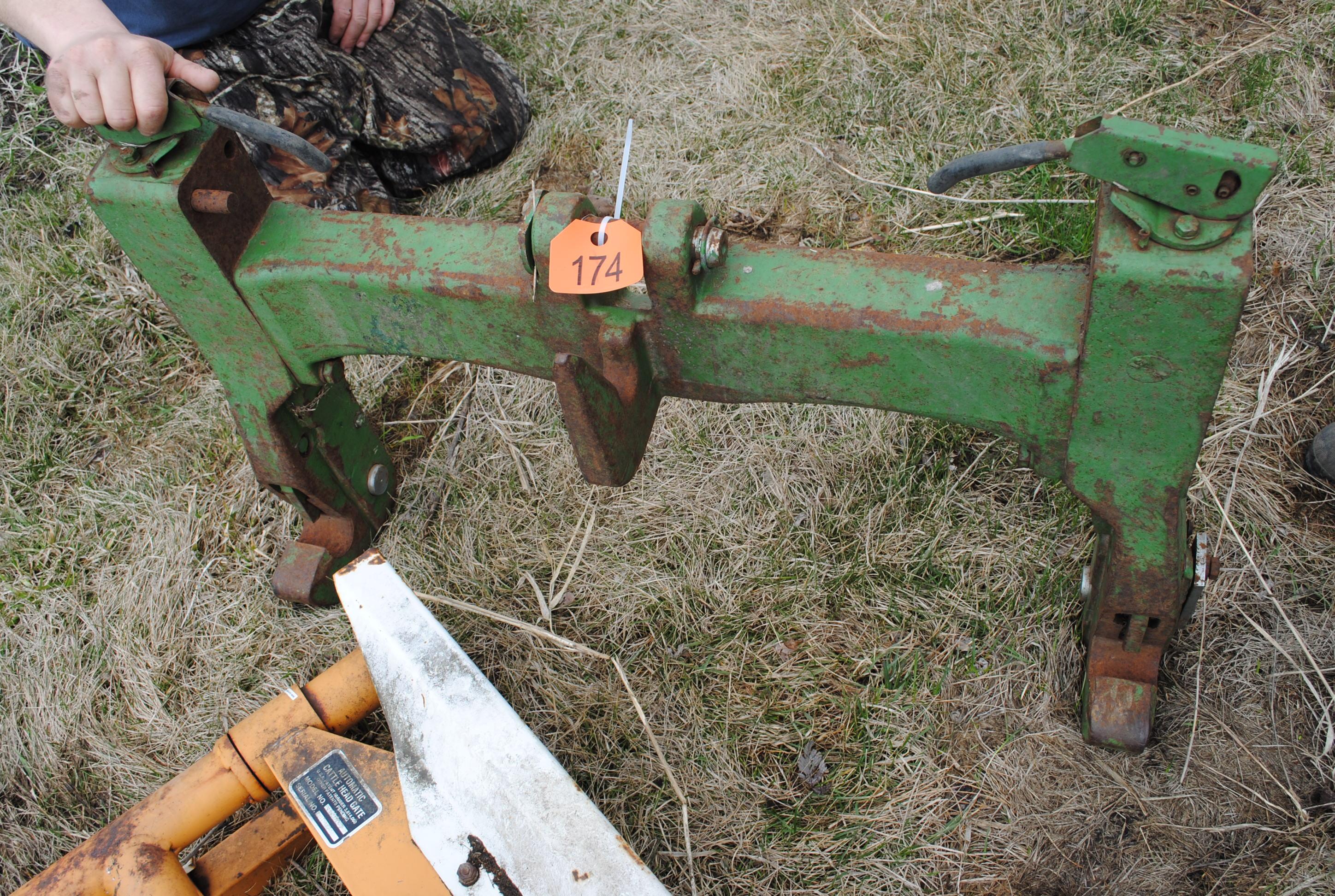 John Deere 3-Point Quickhitch, adjustable