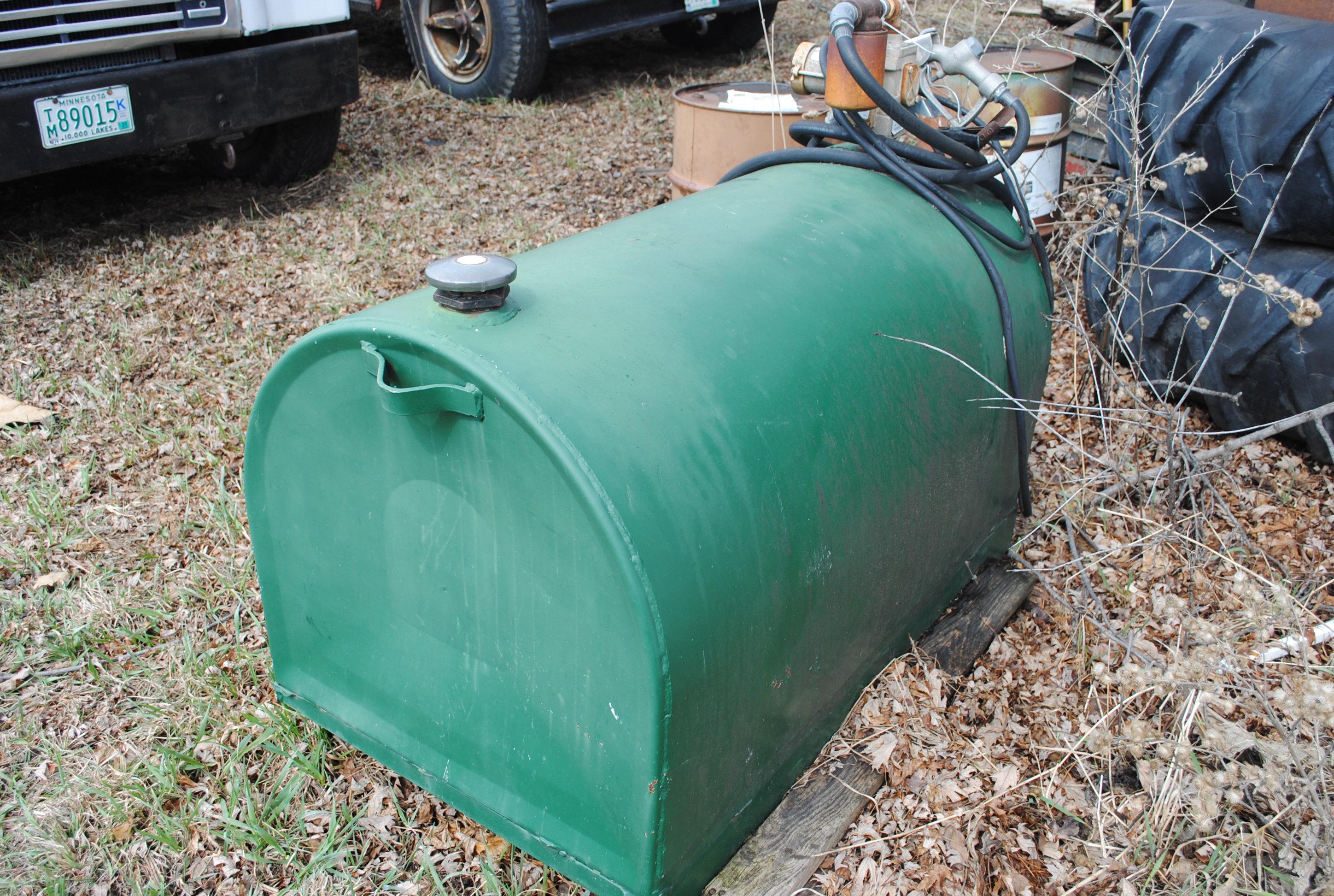 200+/- gallon Pick-up box transfer tank, used for diesel, with Gas Boy 12-volt pump
