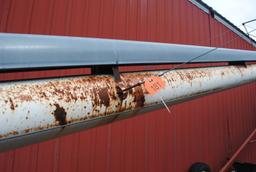 38'x8" Auger with electric motor on transport, end and center openings