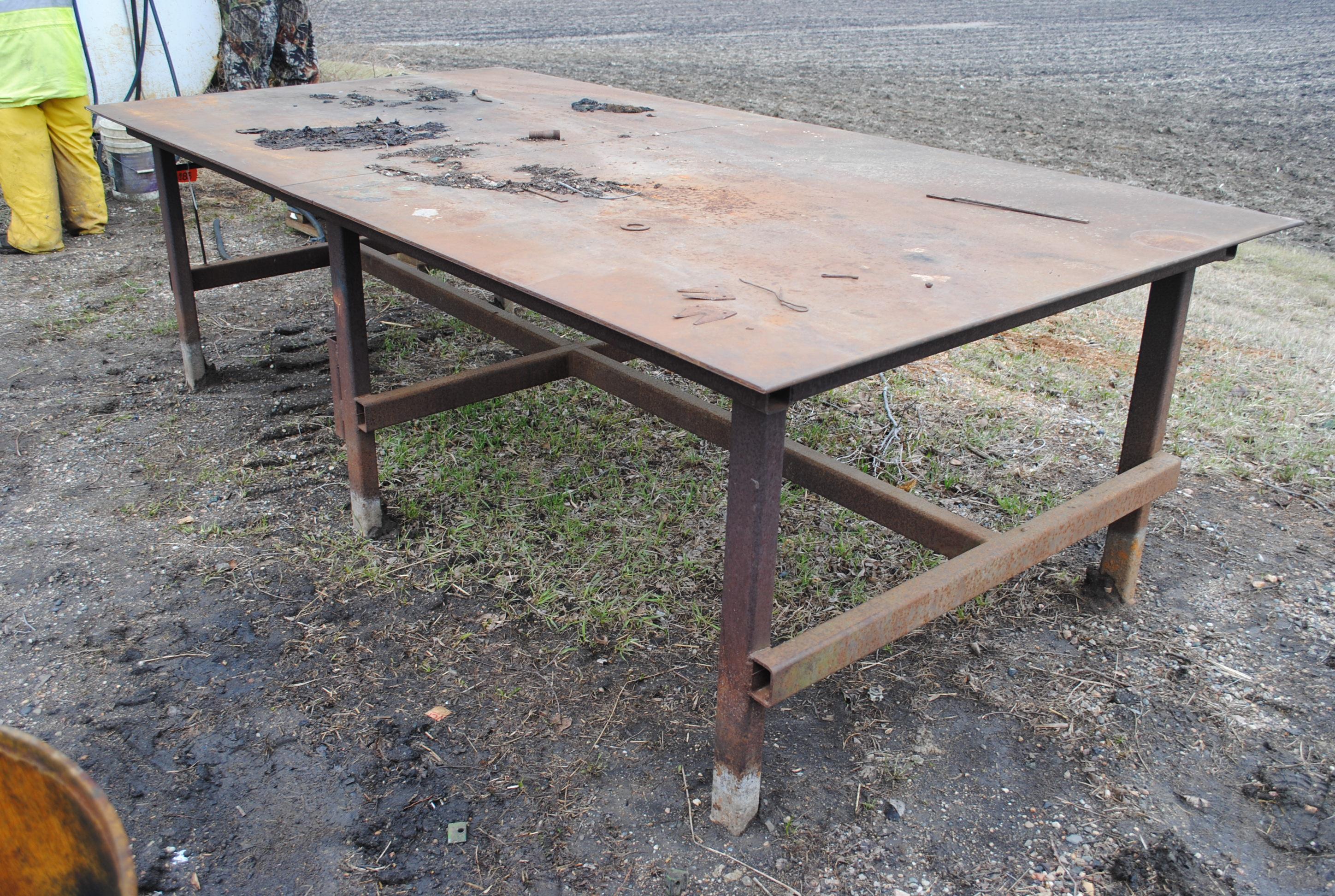 5'x10' Welding Table, 3' tall