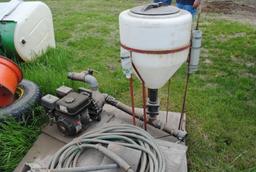 Chemical Inductor Tank with 5.5HP gas pump