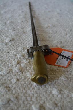 Bayonet; approx. 25"L; possibly stamped PJ 52978