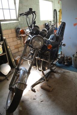 1973 Honda CB500 Motorcycle, 2-seater with metal back rest for passenger, lights, shows 15,700 miles