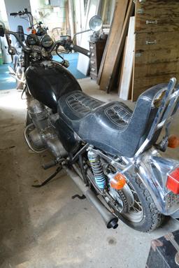 1974 Honda Motorcycle, 2-seater with high cushioned back rest for passenger,